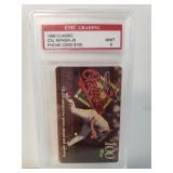 1996 Cal Ripken Jr $100 Phone Card Graded