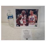 Autographed Print Of Michael Jordan & Scottie