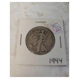 1944 Walking Liberty Silver Half Dollar Coin