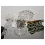 Powell & Hyde Decanter, Glass Candy Dish & More