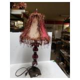 Red Bulb Textured Lamp