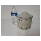 Antique Stoneware Salt Canisters