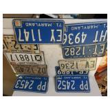 Old Maryland License Plates