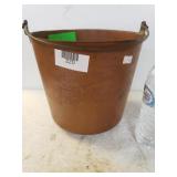 Old Copper Fire Bucket