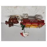 Cast Iron Coca-Cola Wagon & Horses