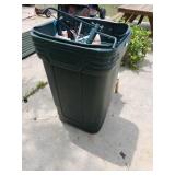 Trash Can With Contents