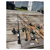 8 Vintage And Newer Fishing Rods