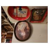 Vintage Coca-Cola & Pabst Blue Ribbon Trays