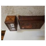 Antique Puzzle Box & Wooden Box