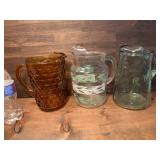 Three Vintage Pitchers