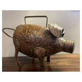 Metal Pig Watering Can