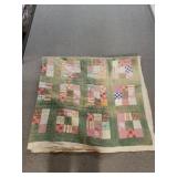Handmade Quilt - 72×80 - Some Fading & Staining