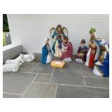 Complete Nativity Scene Light up Blow Mold 10