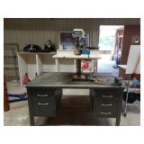 Delta 12" Bench Drill Press Attached To Desk.