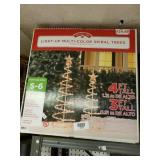 Light Up Spiral Christmas Trees