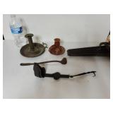 Antique Candlestick Holders And More