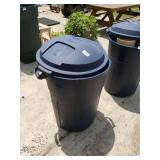 Trash Can With Contents