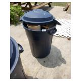 Trash Can With Contents