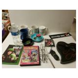 Coffee Mugs, Heart Tin, DVD, Ashtray And More