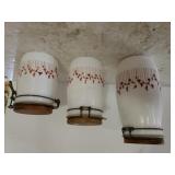 Vintage Wheaton White Milk Glass Canisters