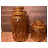 L.E. Smith Moon & Stars 3 Piece Cannister Set