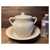 Longaberger Cookie Jar & Serving Dish