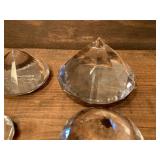 Lot of 5 Diamond Shaped Paperweights
