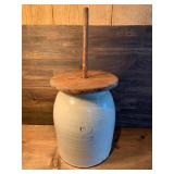 Antique 2 Gallon Butter Churn Crock