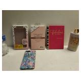 Cell Phone Cases, Lotion And Book