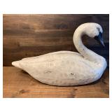 Carved Wooden Swan