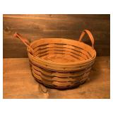 Longaberger Basket with Leather Handles