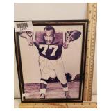 Football Player Signed Photo - Framed