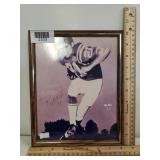 Football Player Signed Photo - Framed