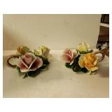 Capodimonte Candle Stick Holders