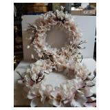 (2) New Flower Door Wreaths