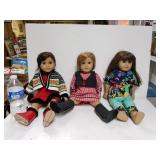 3 American Girl Dolls