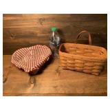 Longaberger Baskets Heart Shaped & Wall Hanger