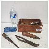 Vintage Magic Yeast Wooden Box With Tools
