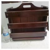 Wooden Magazine Rack