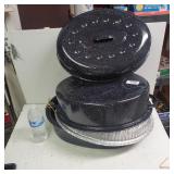 2 Enamelware Roasters