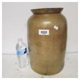 Antique Stoneware Large Crock, 15" Tall