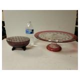 Footed Cake Dish And Pencil Holder