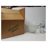 Large Glass Princess House Serving Bowl