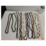 Long Chipped Stone Necklaces