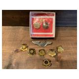 Various Military Pins, Mostly Desert Storm