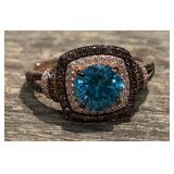 Silver .925 Cocktail Ring Size 12