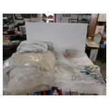 2 Hand Embroidered Bedspreads. Mattress Cover And
