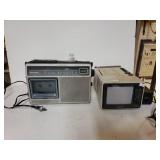Vintage Montgomery Ward Portable Television And