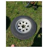 Q4" Trailer Tire And Rim.