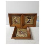 Vintage War Themed Needlework Framed